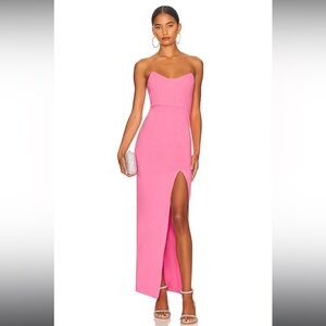 Ryleigh Strapless Maxi Dress in Pink
superdown